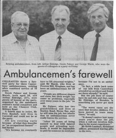 Canterbury Staff Retire